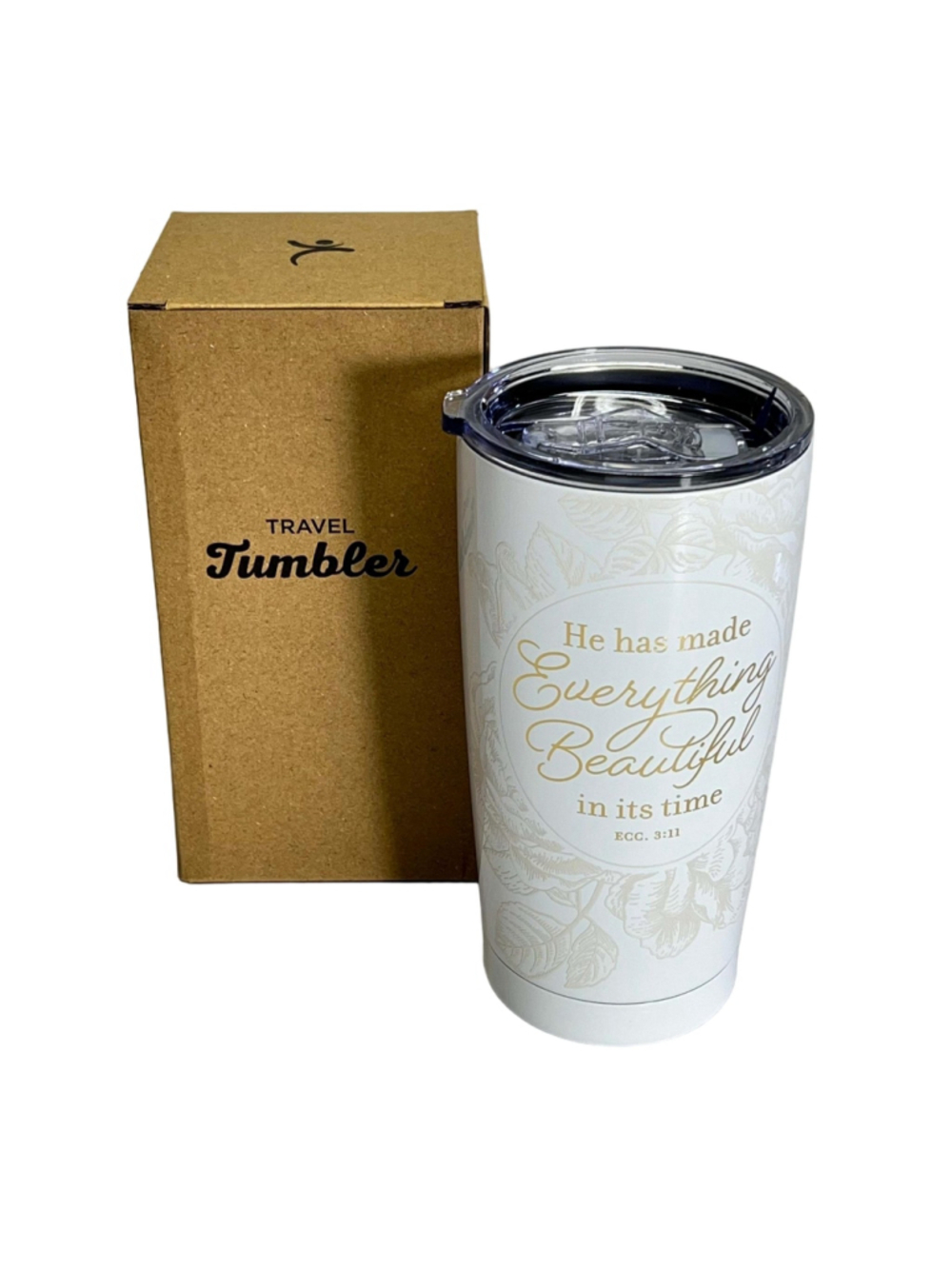 Everything Beautiful Stainless Steel Travel Tumbler - Ecclesiastes 3:11 NIB
